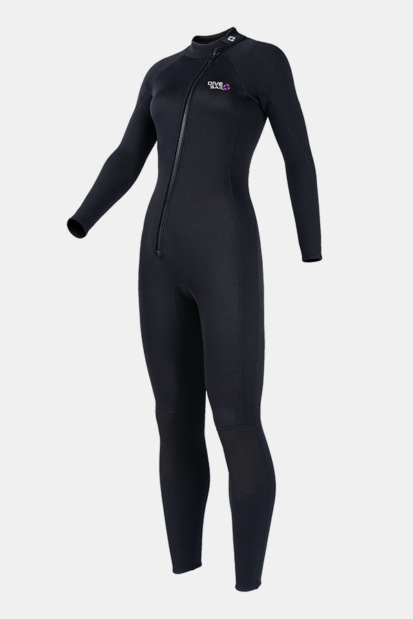 1.5MM Oblique Front Zipper Warm Surfing One-Piece Cold-Proof Diving Suit For Women