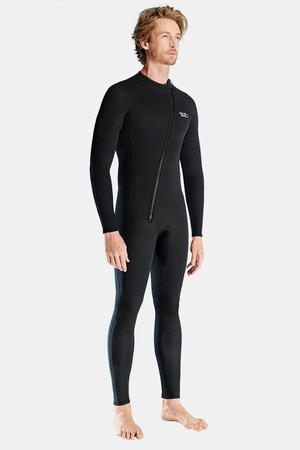 1.5MM Oblique Front Zipper Warm Surfing One-Piece Cold-Proof Diving Suit For Men