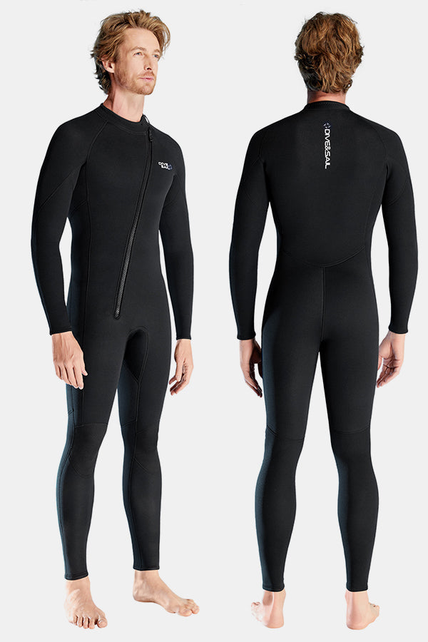 1.5MM Oblique Front Zipper Warm Surfing One-Piece Cold-Proof Diving Suit For Men